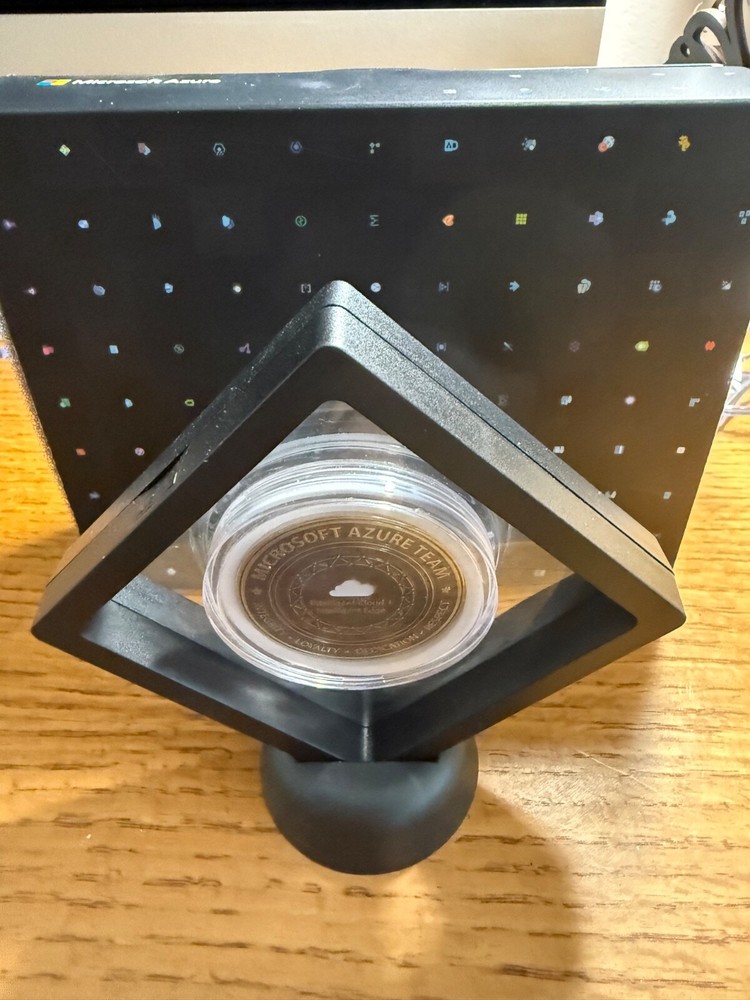 Rare! MICROSOFT AZURE TEAM Commemorative "Challenge" Coin (2019) Cloud & Edge