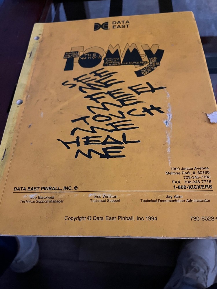 Tommy Pinball Manual