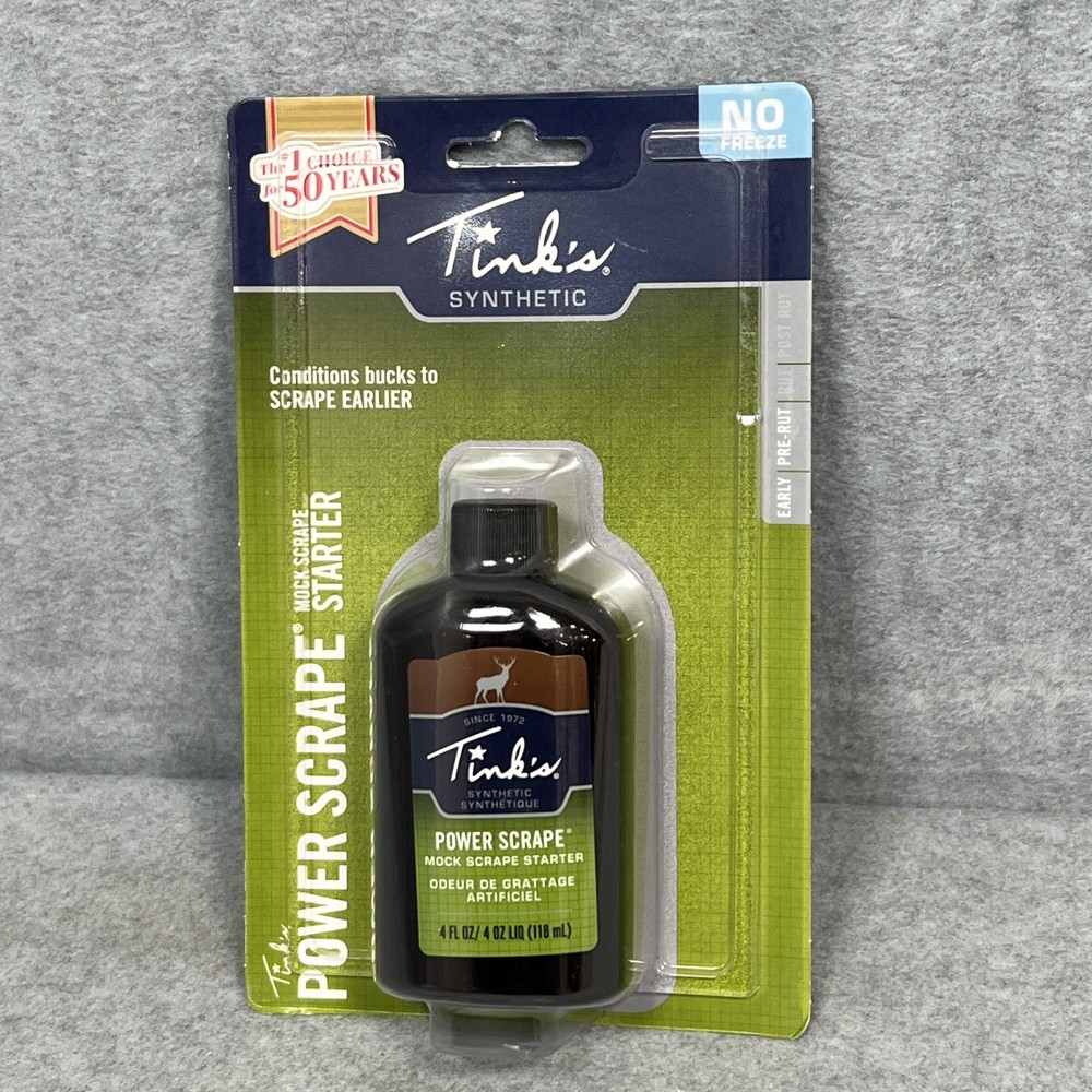 Tink's Power Scrape Starter 4 Oz Bottle Hunting Accessories Mock Scrape Starter