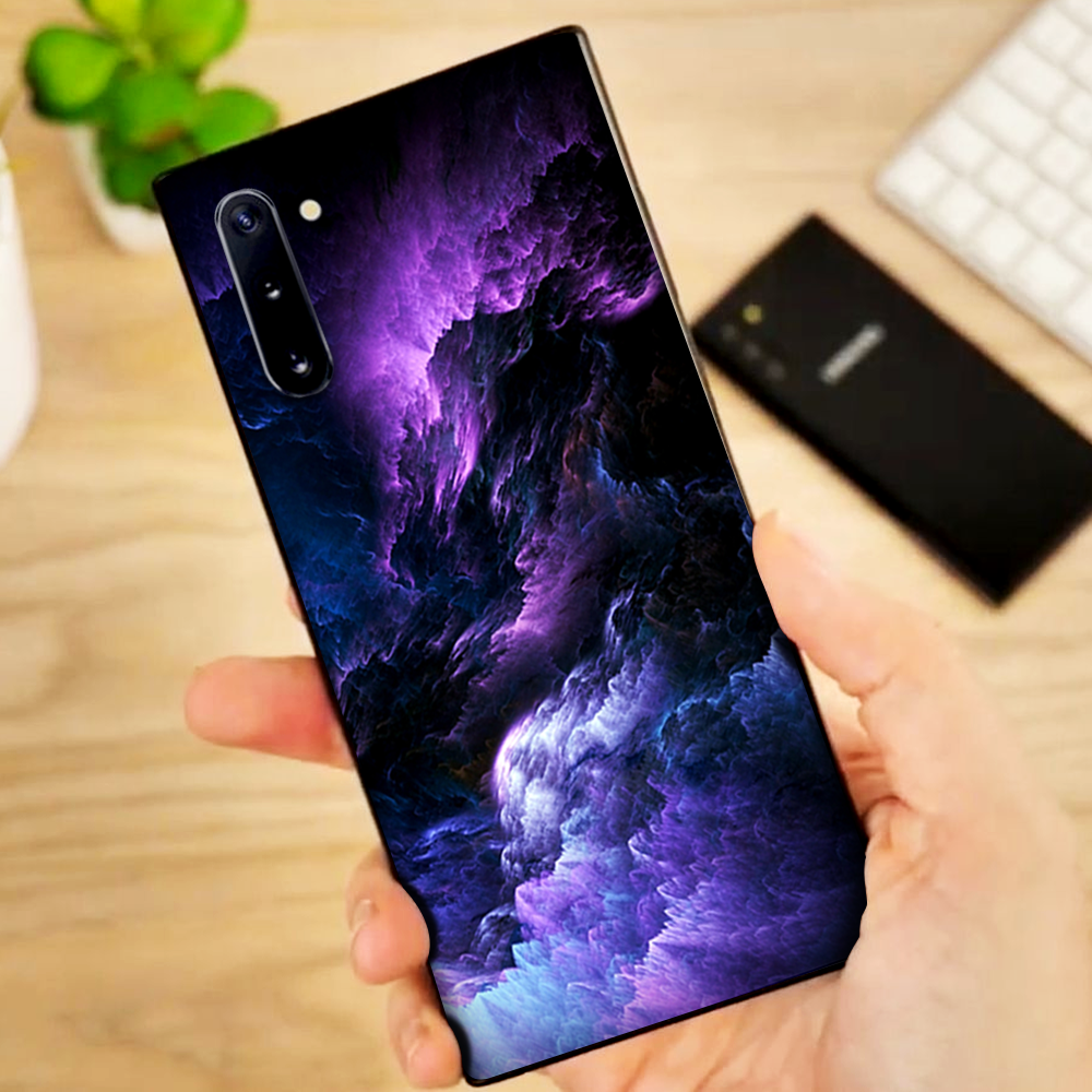 Skins Decal Wrap for Samsung Galaxy Note 10 purple storm clouds