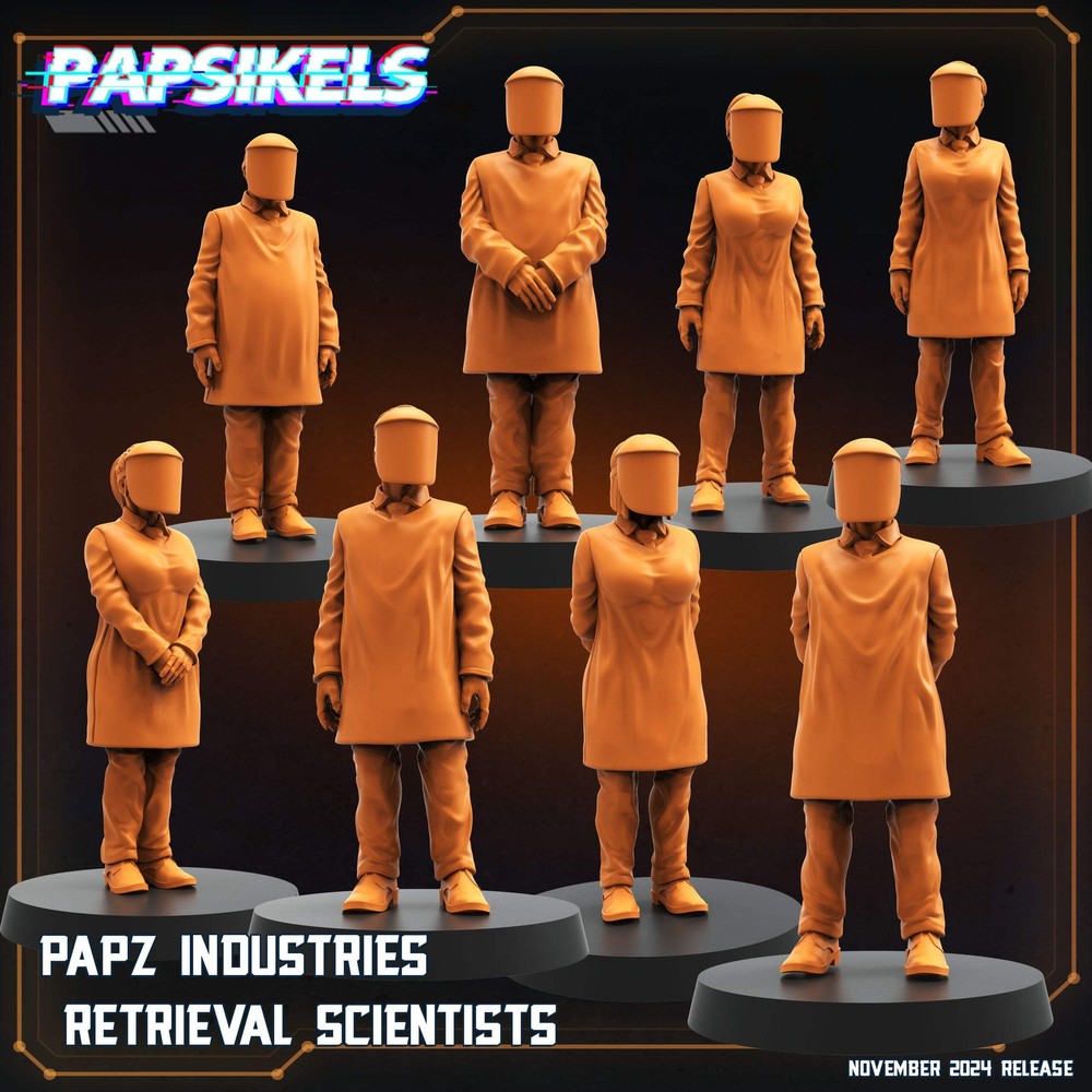 Retrieval Scientist Miniatures | Aliens Vs Humans XI Execration | Papsikels