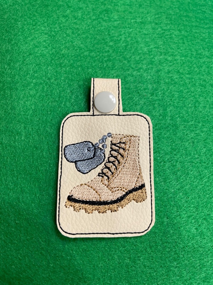 Dog Tags/Army Boot  Key Fob