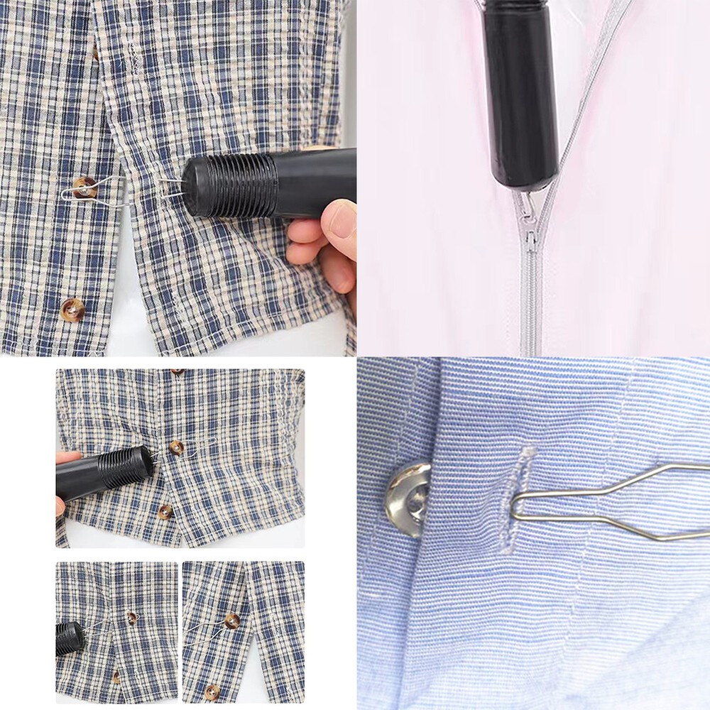 US 2Pc Button Hook Zipper Pull Helper Dressing Aid Assist Tool Kit Arthritis