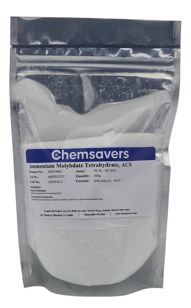 Ammonium Molybdate Tetrahydrate, ACS, 500g