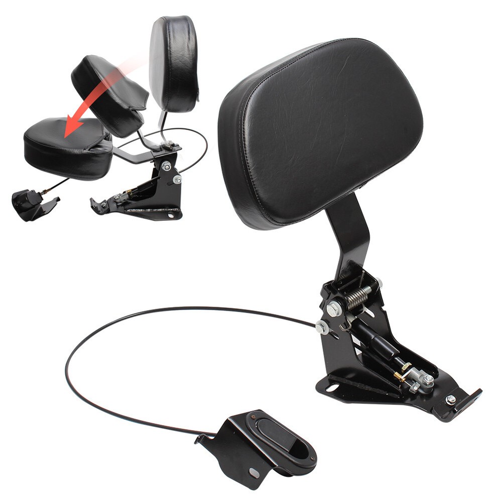 Adjustable Driver Backrest Pad Mounting Kit For Harley Touring Road Glide 2009+