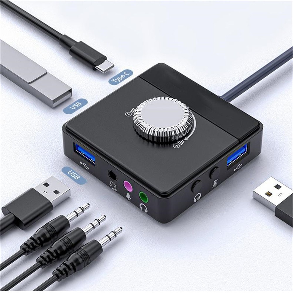 USB2.0 Sound Card Audio Adapter For Desktop Laptop Notebook Computer PC