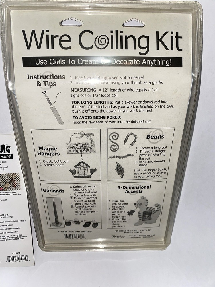 Darice Wire Coiling Kit & Thing-A-Ma Jig Kit Combo Lot