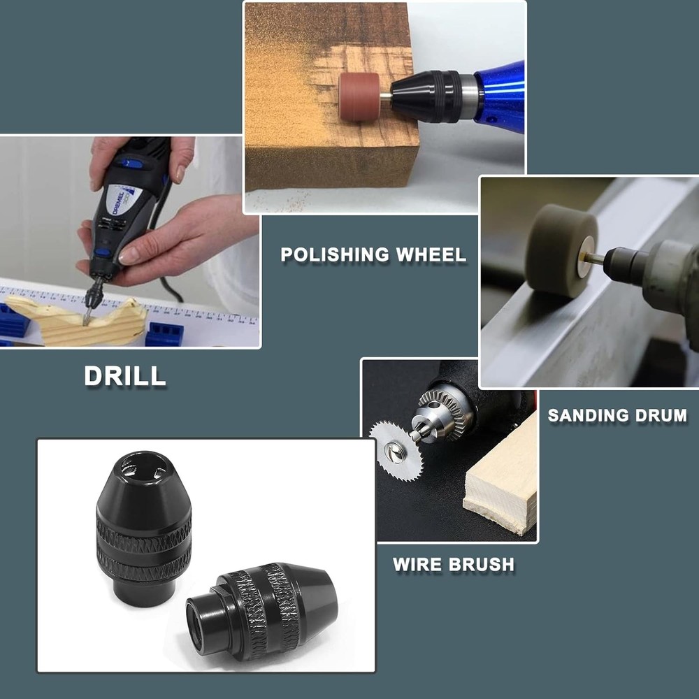 1 Pack Keyless Quick Change Chuck Replacement 1/4 for Rotary Tools - Ultimate...