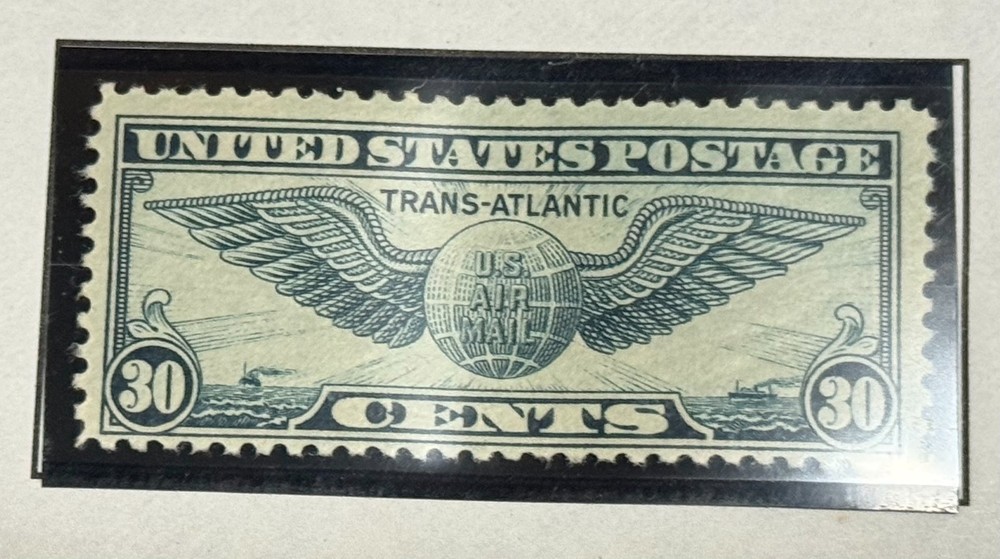 1939 WINGED GLOBE 30 CENT AIRMAIL STAMP MINT NH - VF