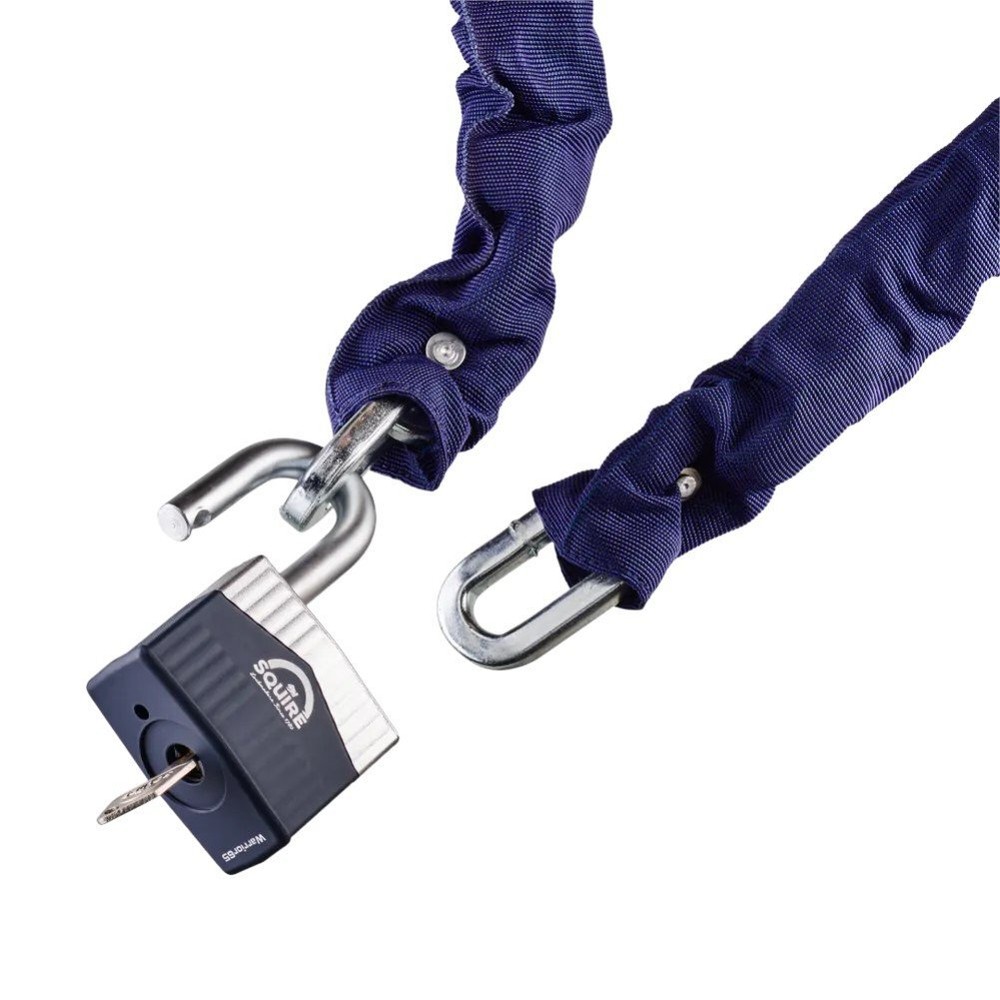 Squire Warrior Max 10mm Chain and Lock Motorcycle Security