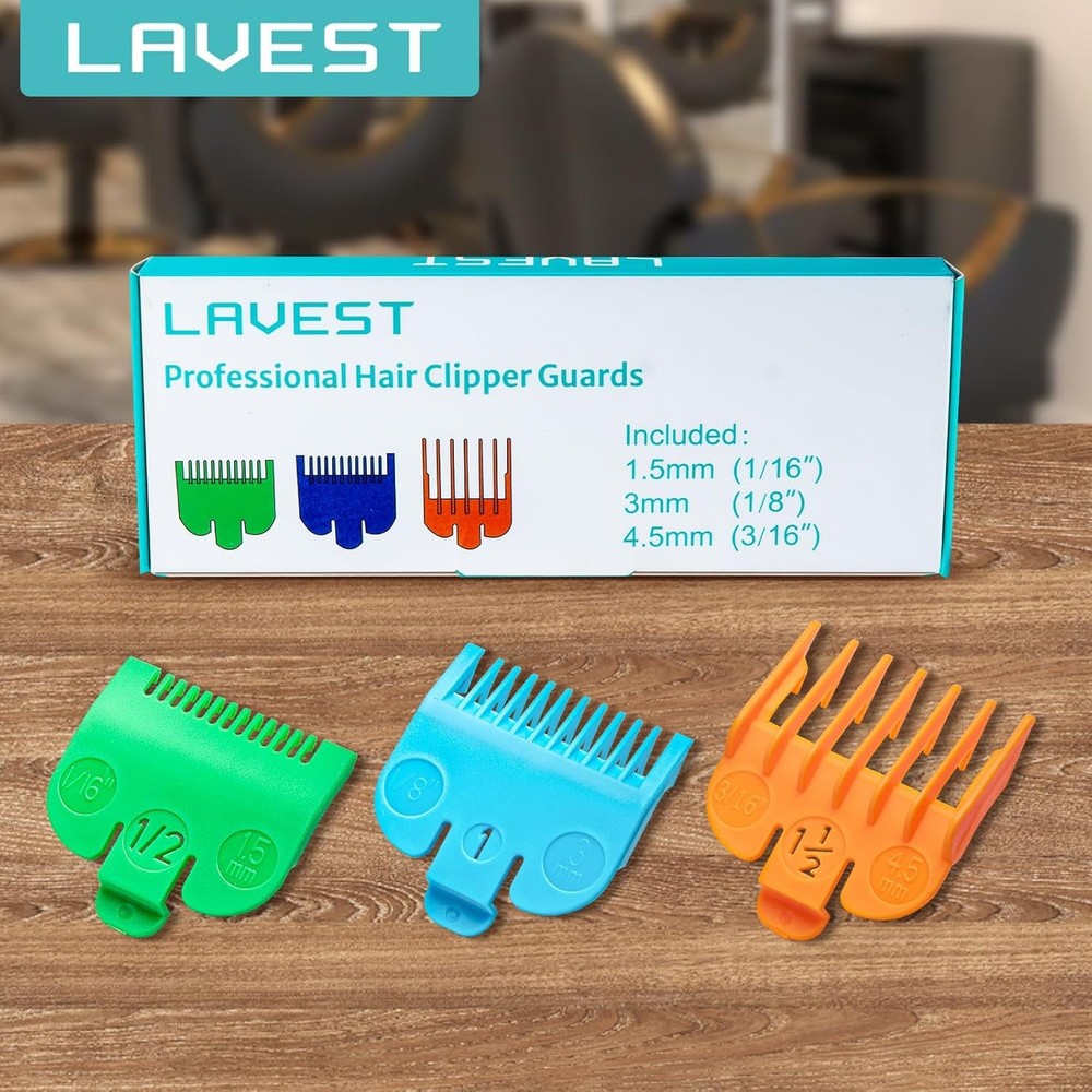 Clipper Guards Set Compatible with Most 3PCS without Magnet Clip, Multicolor