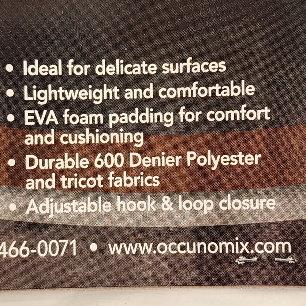 OccuNomix Soft Fabric Cap Knee Pads 2 Strap Hook and Loop Closure Blue EVA Foam