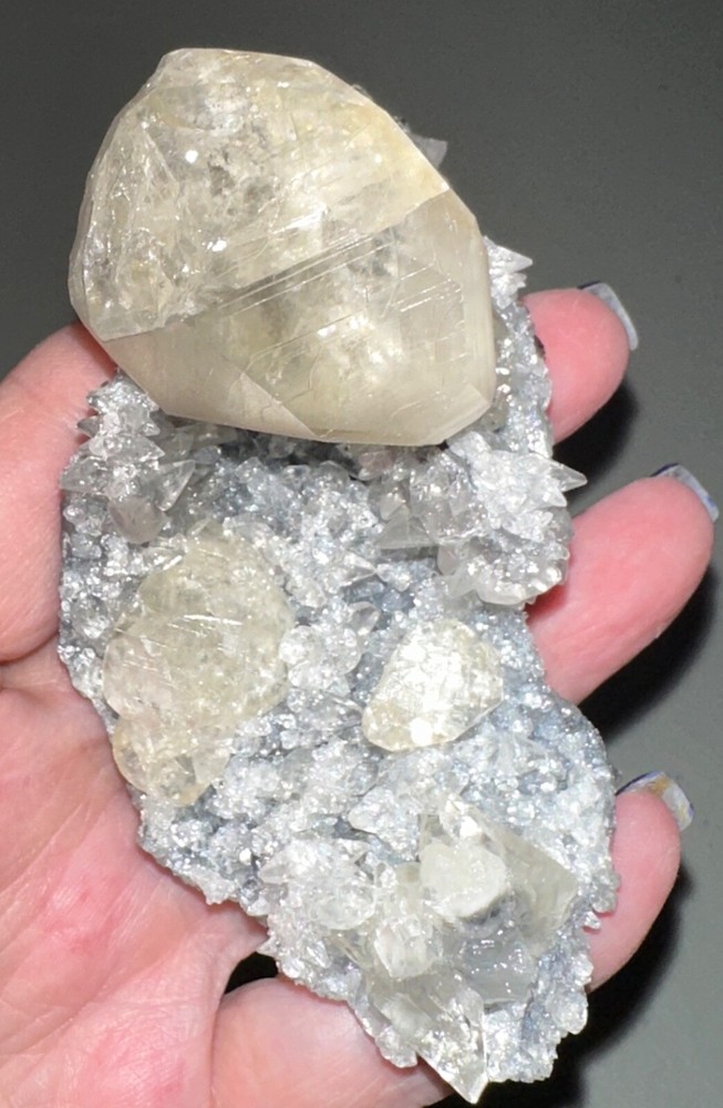 Diamond Calcite Specimen,Quartz Crystal,Metaphysical,Unique,Decor,