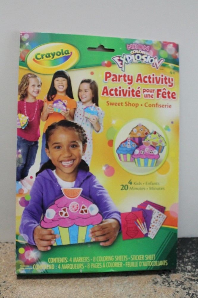 CRAYOLA Neon Color Explosion--Party Activity  NEW