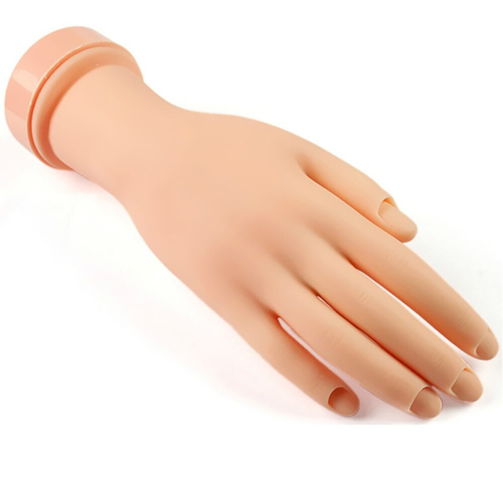 Beginner Nail Practice Hand Nail Manicure Mannequin Training Hand Left Hand