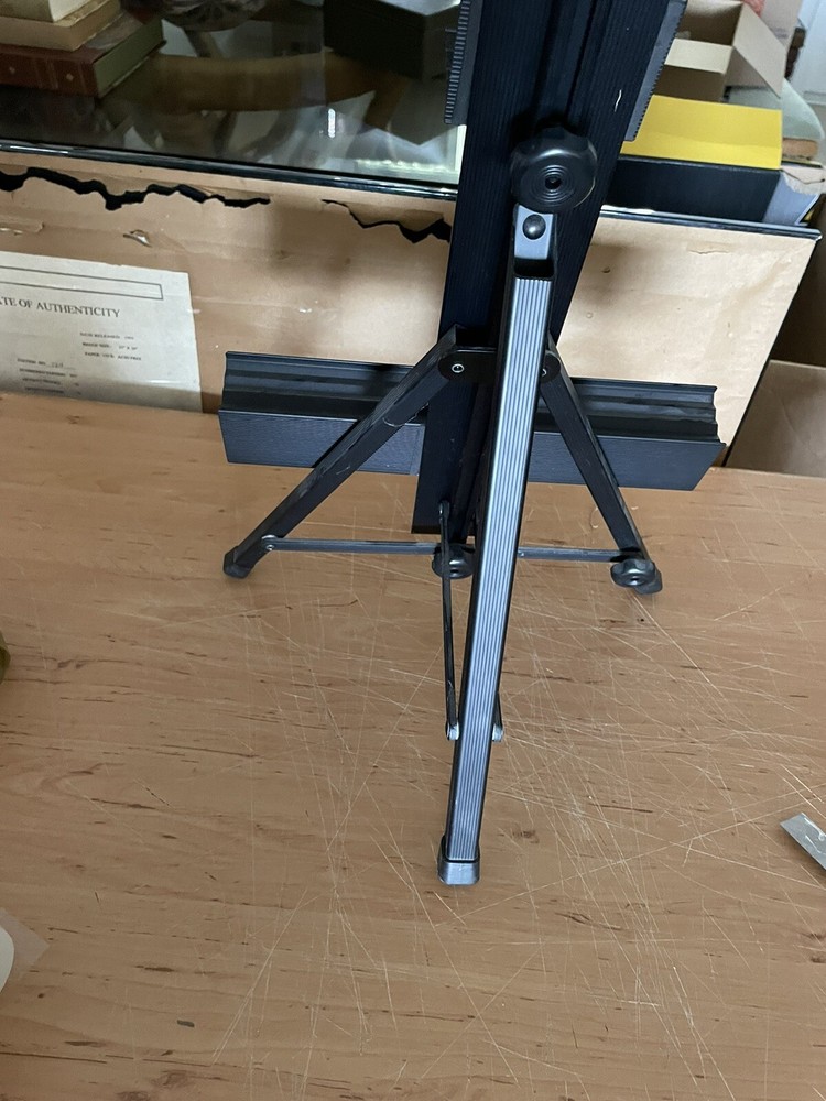 Black Aluminum Artist Art Studio RTA CA Display Easel Foldable