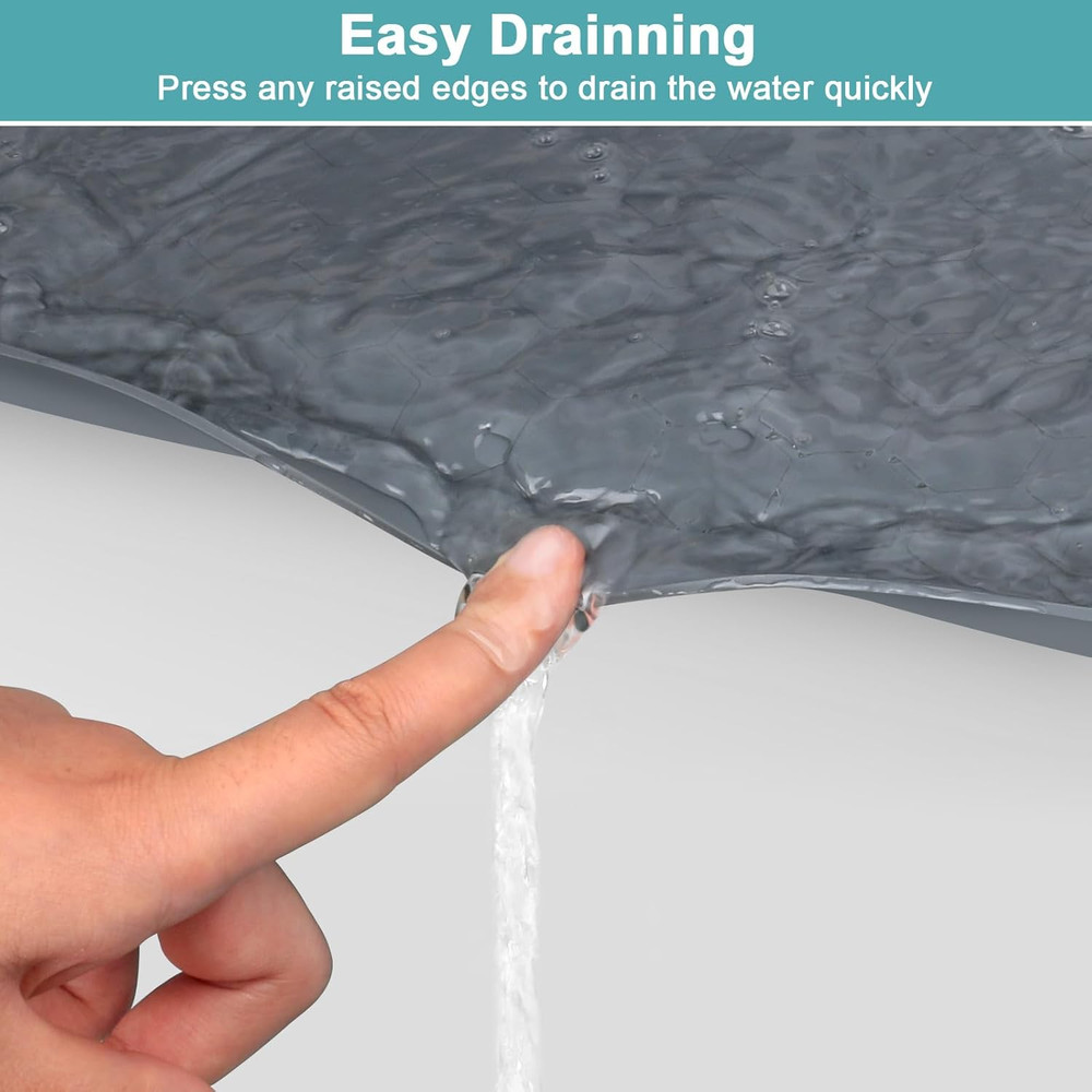 Waterproof under Sink Mat, 28" X 19" Silicone under Sink Mats for Kitchen, under