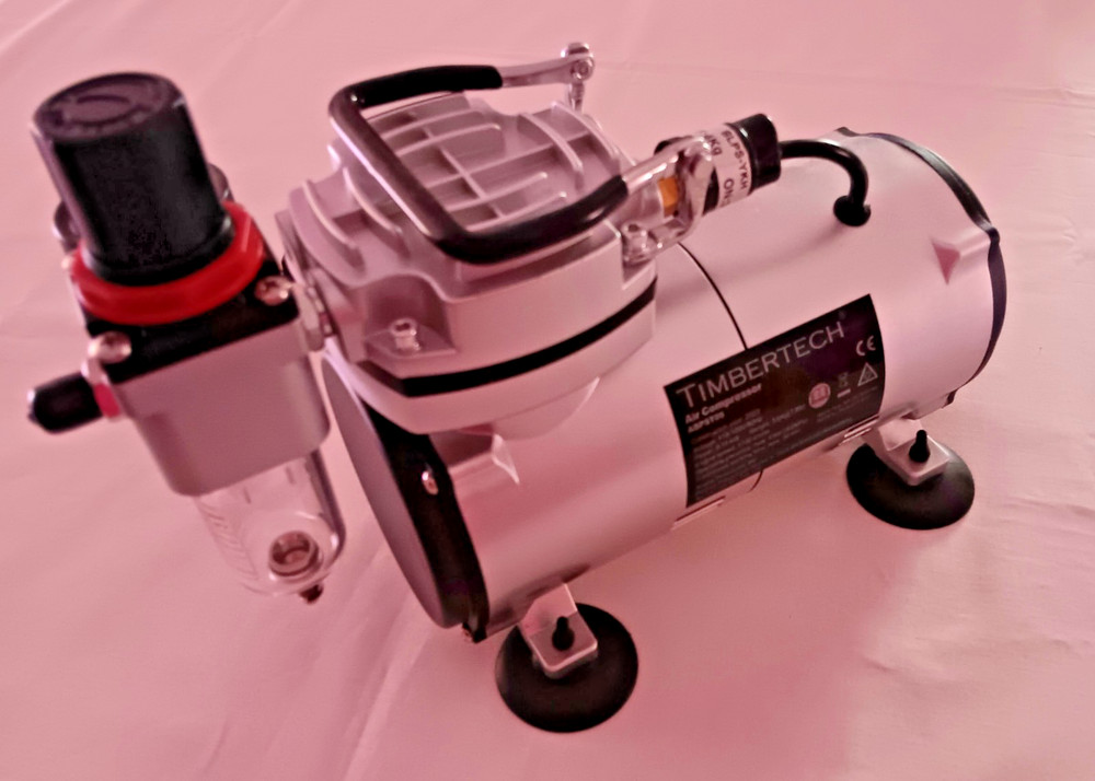 Timbertech Airbrush Compressor Set, Respirator Goggles Instructions, Quick Guide