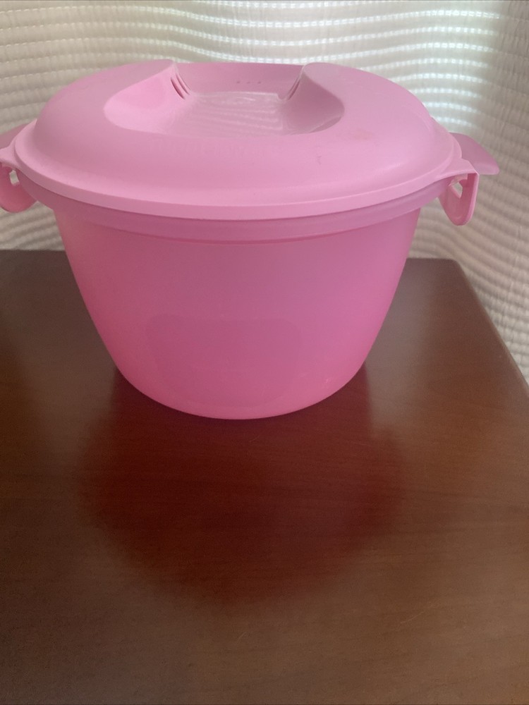 Tupperware Microwave Rice Maker Cooker Steamer pink 2.2 L