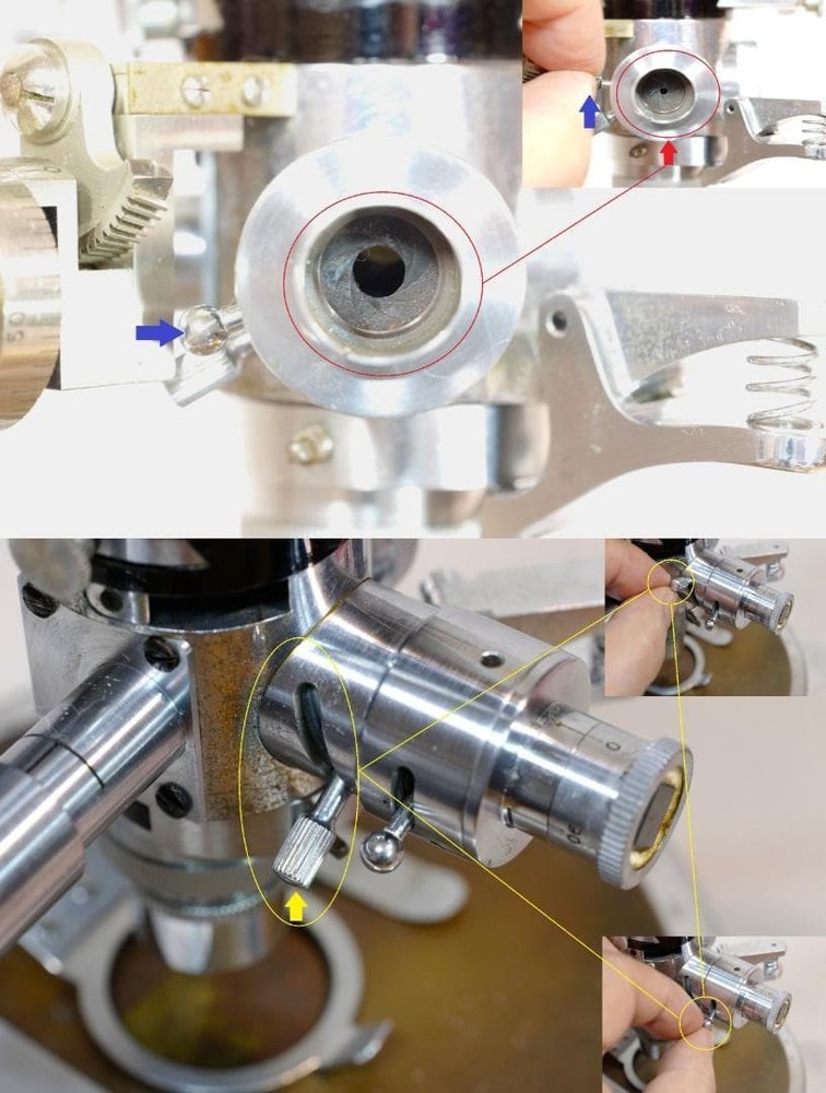 Antique Ernst Leitz MOP Polarizing Microscope 1936 Black w/ Berek+Obj Set