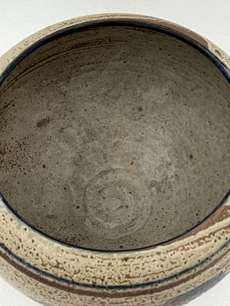 Cornhuskers Pottery Buffalo Motif Planter Bowl