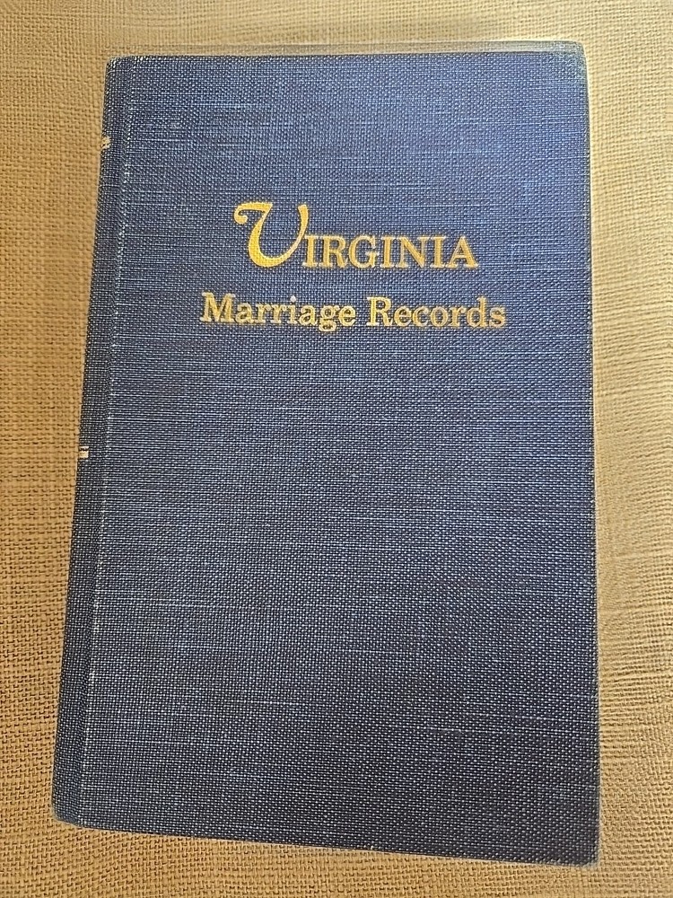 VIRGINIA MARRIAGE RECORDS