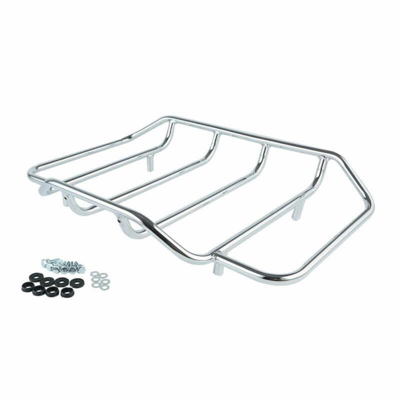 Black Razor Trunk Backrest Mount Rack Docking Kit Fit For Harley Touring 2014+