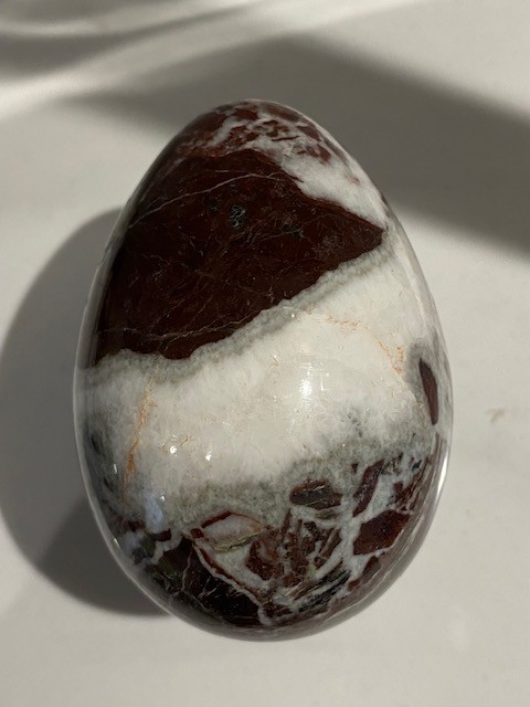 Red Zebra Onyx Egg Pakistan 7cm / 25Og