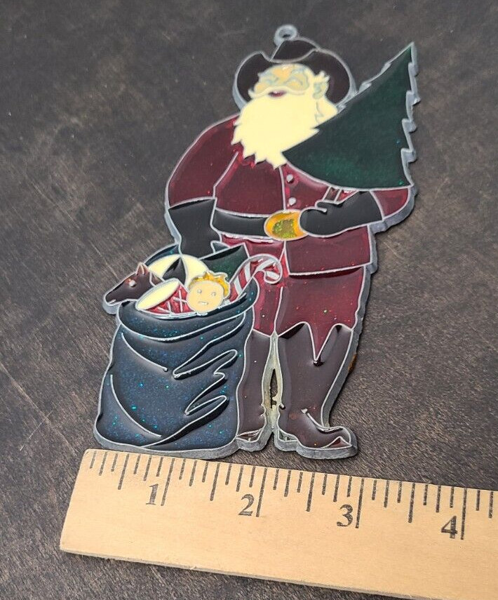 cowboy Santa suncatcher