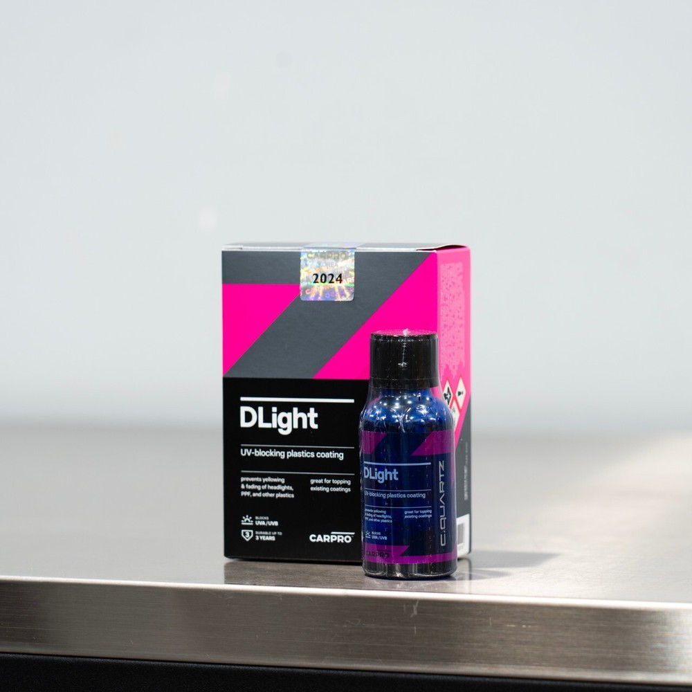 Cquartz Dlight 30ml Kit | Carpro Anti-UV Plastic PPF & Headlight Coating