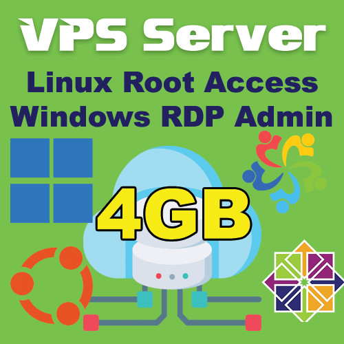 USA (virtual dedicated server) VPS 4GB RAM + 100GB Disk 2 Core  1 Year