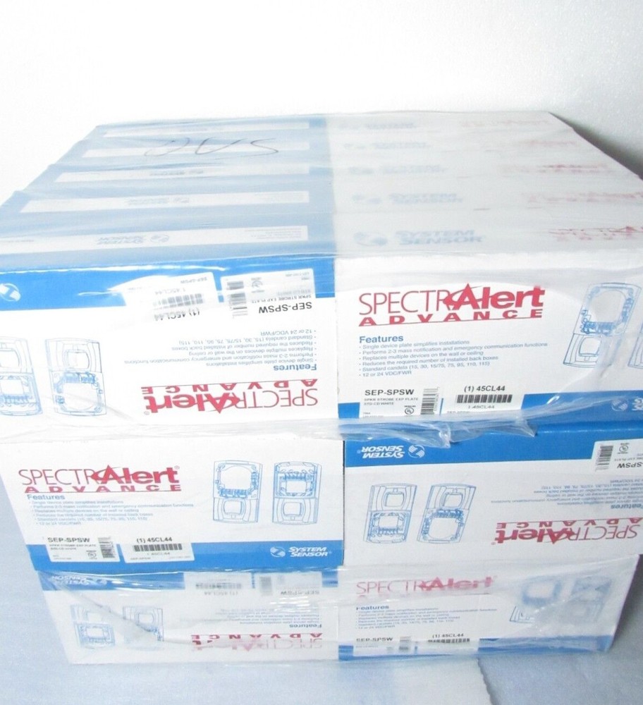 10 System Sensor SEP-SPSW Expander Plate For White Speaker Strobe [CJJH]