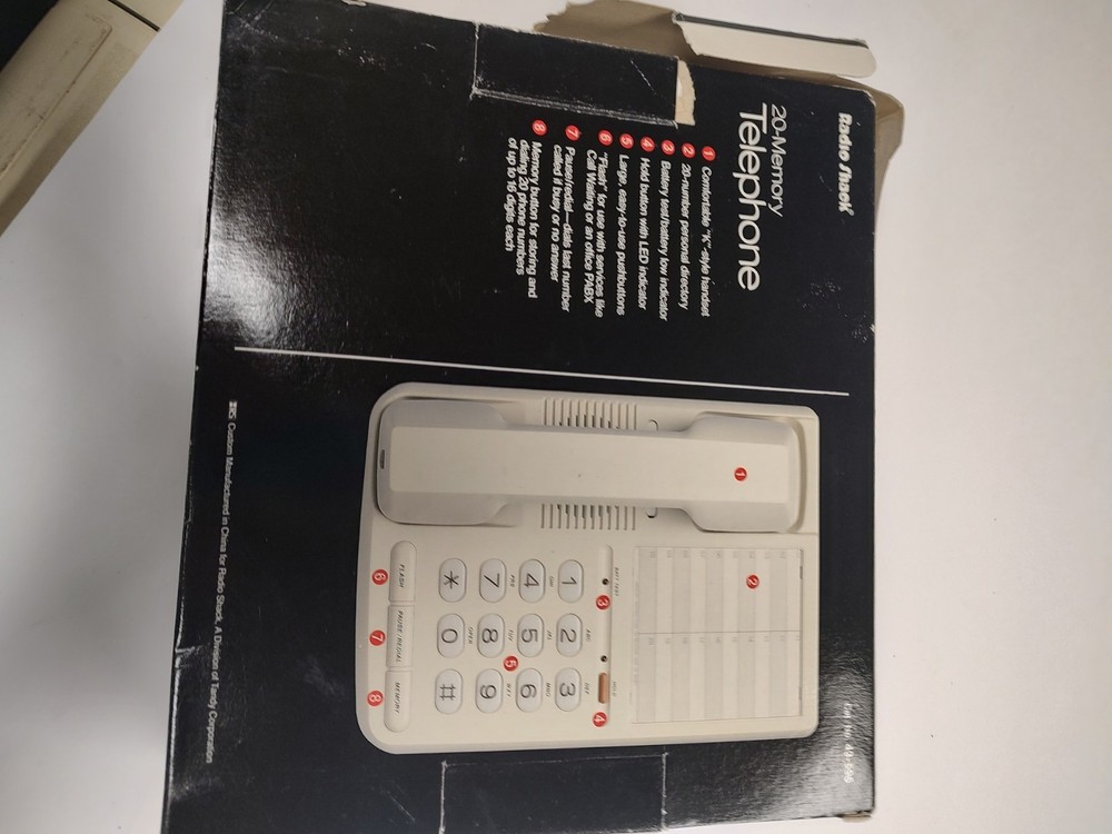Radio Shack 20-Number Memory Single Line Speakerphone #43-596