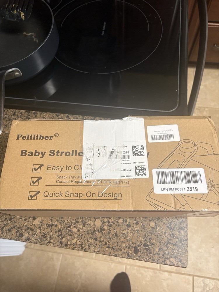 Feliliber Snack Tray for Bugaboo Butterfly Stroller, Removable Cup Holder