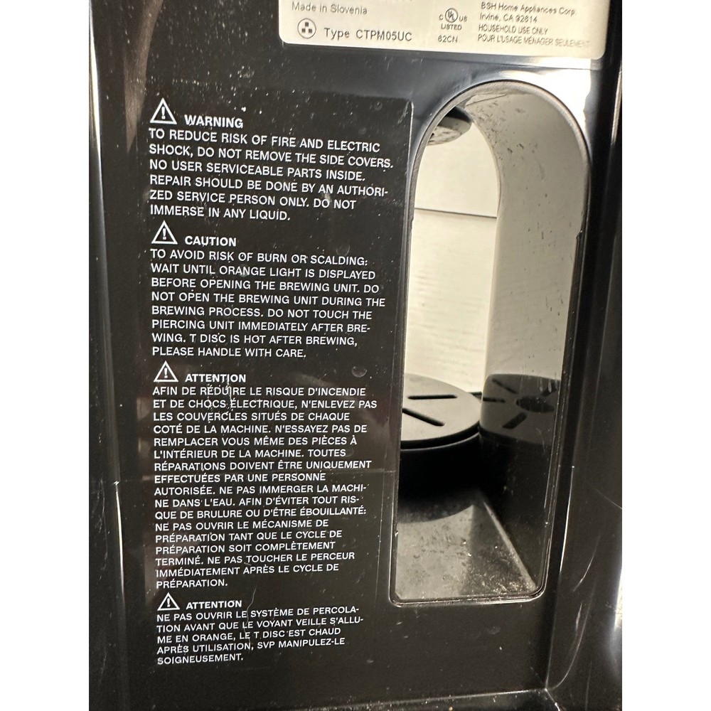 Bosch Tassimo T55 Single Serve Coffee Maker Black Barcode Technology T-Disc