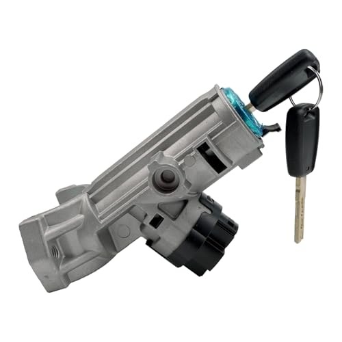 Ignition Starter Switch Cylinder Housing Assembly with 2 Keys Replacement