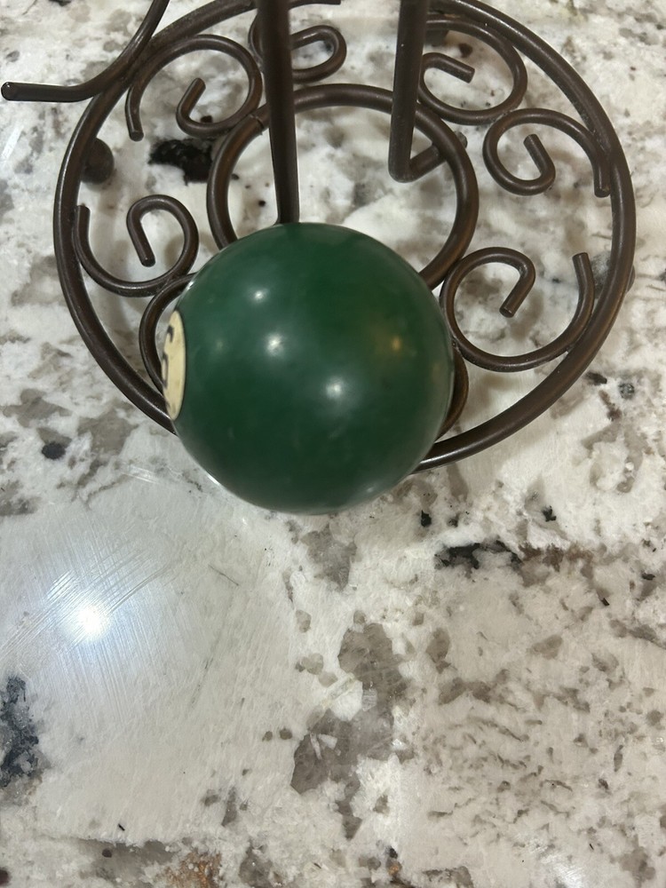 !!!!!!#6 Clay Pool Ball, Billiards, Vintage!!!!!!!