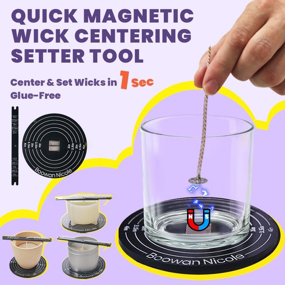 Universal Wick Centering Setter Tool A0352 Candle Making Holder Black Supply