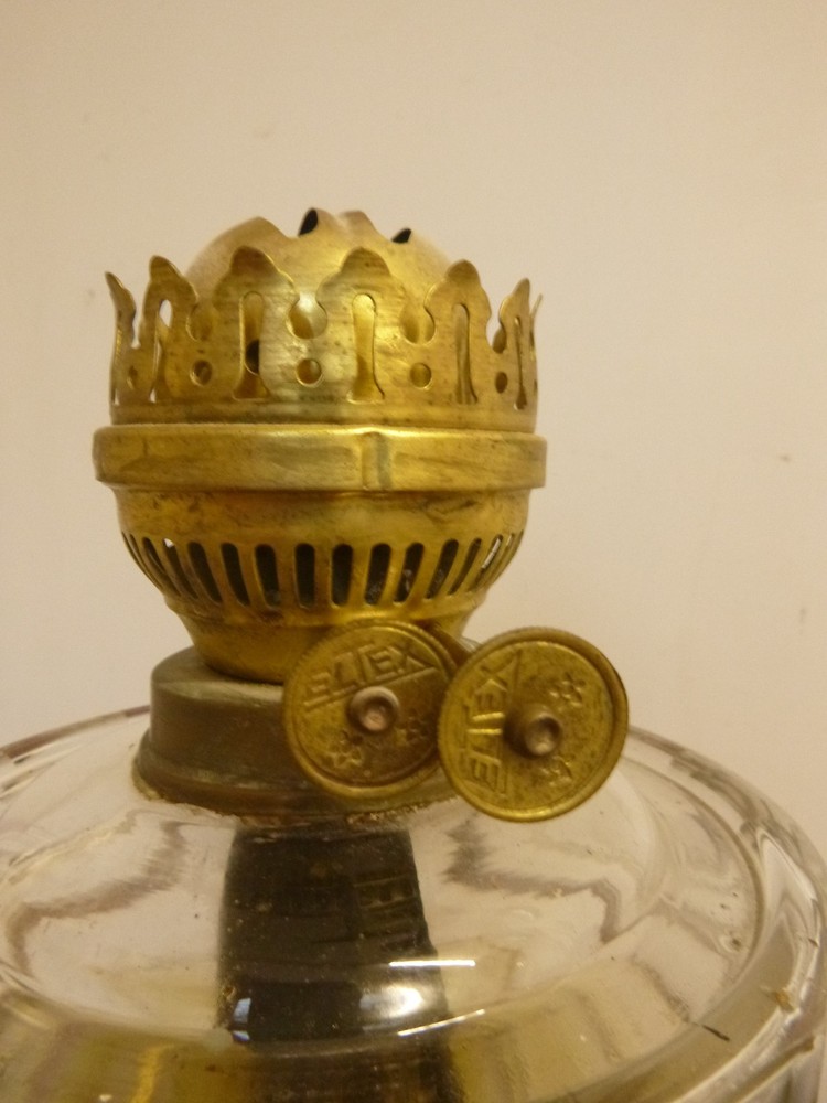 Antique Pyramid Oil Lamp Eltex