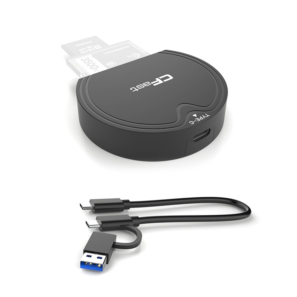 For CFast 2.0/SD Card Reader USB 3.2 GEN2 10Gbps CFast Reader W/Data Cable