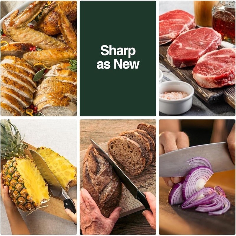 Electric Knife Sharpener 2-Stage Professional Quick & Compact Global Voltage New