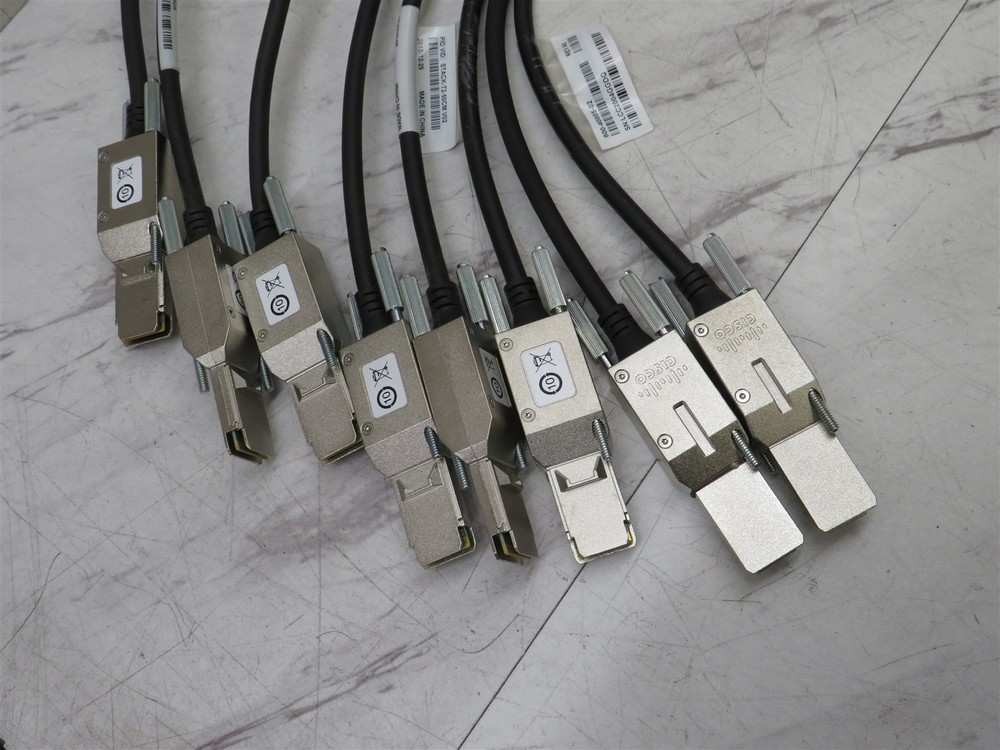 8x Genuine Cisco STACK-T2-50CM Stackwise Stacking Cable 50CM