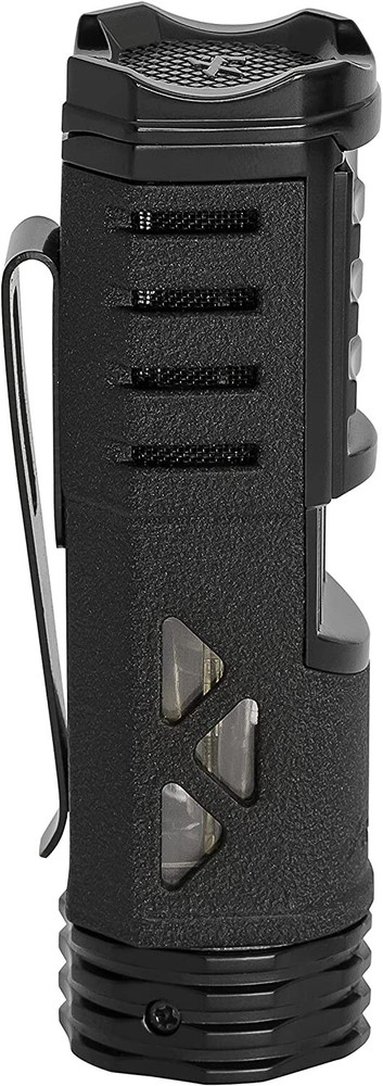 Xikar Tactical 1 Single Jet Flame Lighter, Cigar Rest On Top, Black