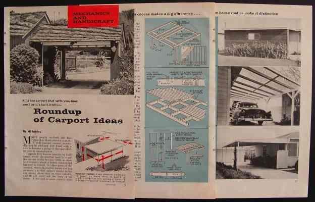 Carport How-To Design Build INFO Ideas