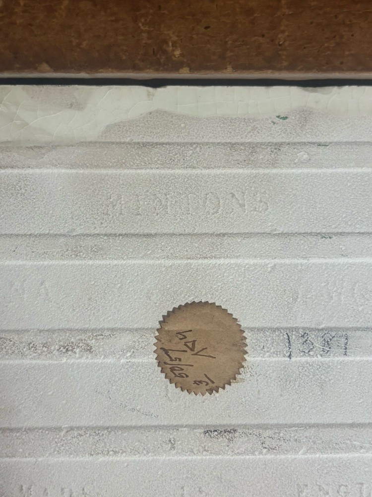 Rare Mintons Hand Painted Framed Tile