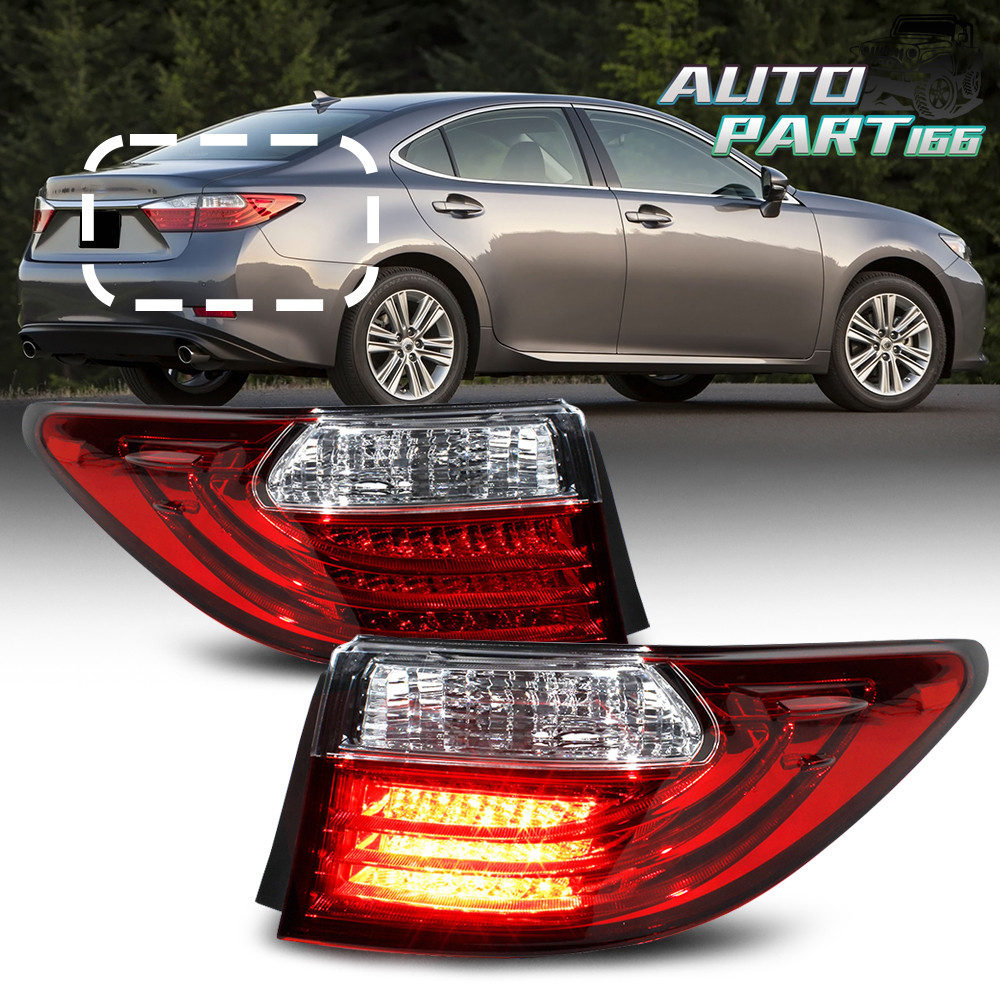 Pair Rear Outer Tail Light For 2013 2014 2015 Lexus ES350
