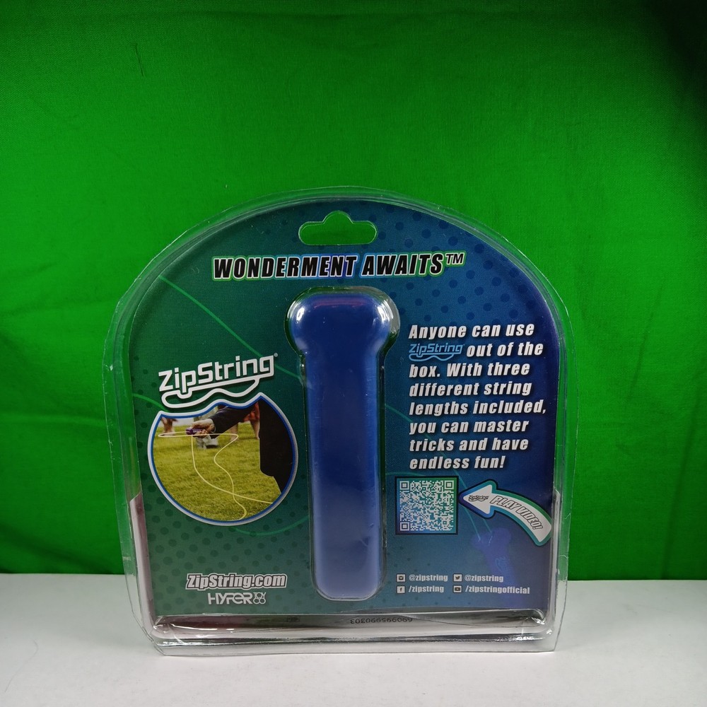 ZipString Original String Launcher Toy - Blue Rechargeable - 3 Lengths/Colors