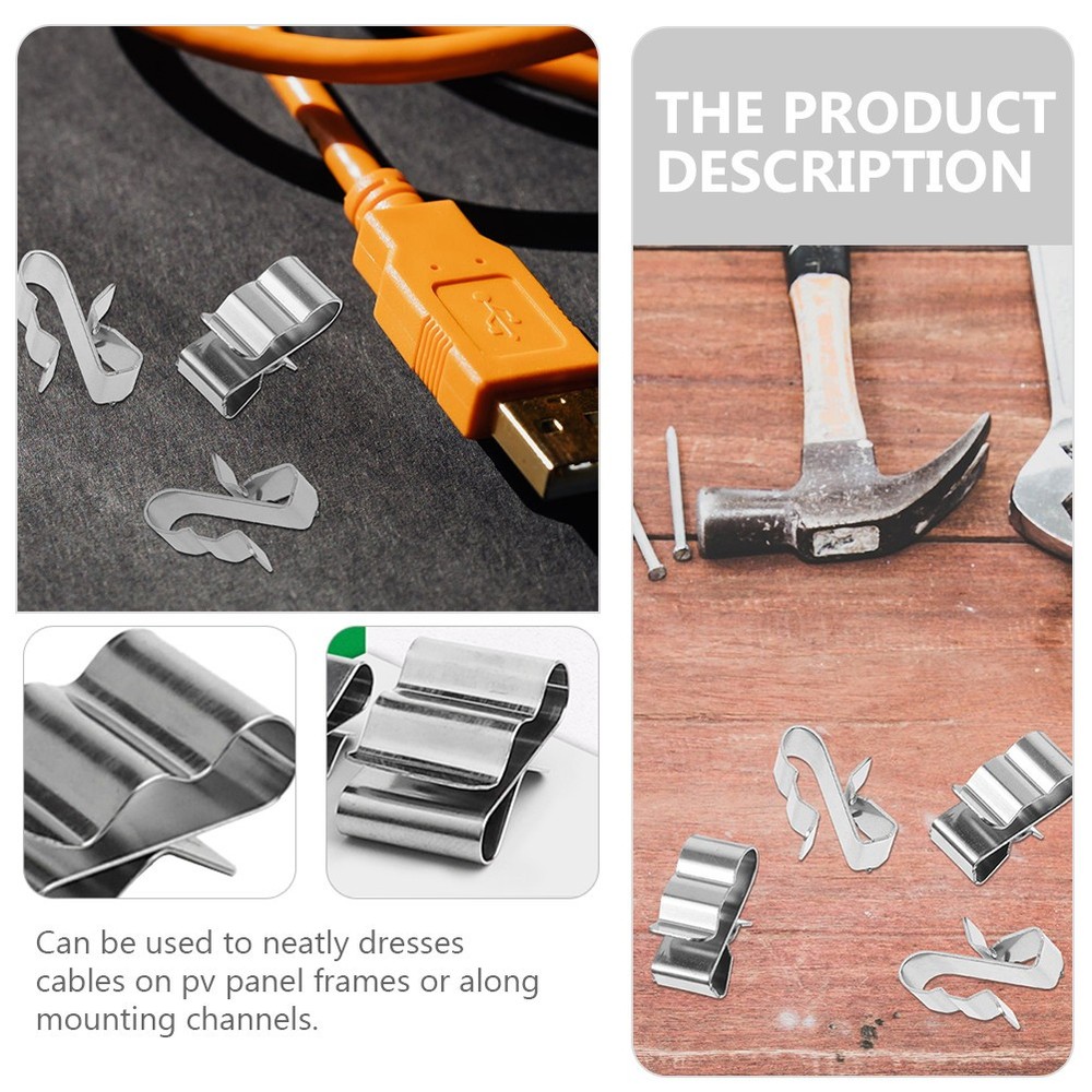 50pcs Practical Trailer Wire Clips Trailer Frame Wire Clips Cable Clips