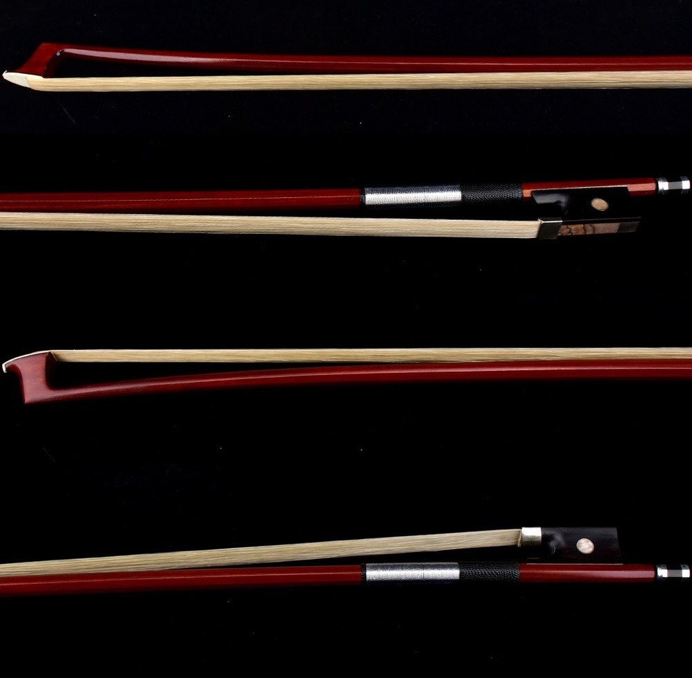 D. Peccatte Copy Master Antique Pernambuco Octagonal Violin Bow 4/4 Ebony Silver