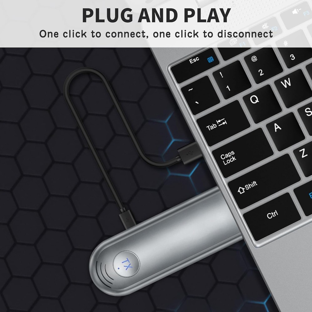 Compact Wireless HDMI Receiver & Transmitter for High-Quality Video Streaming